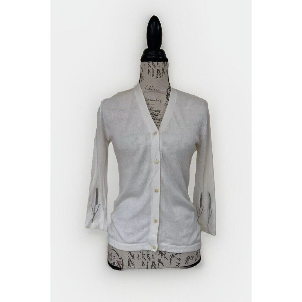 Daniel Hechter Cardigan Ivory Size Small EUR 38